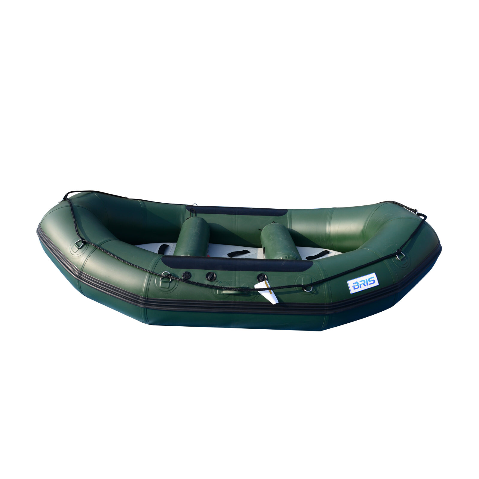 BRIS 9.8ft Inflatable White Water River Raft 2 Person Self Bailing Raft Dinghy