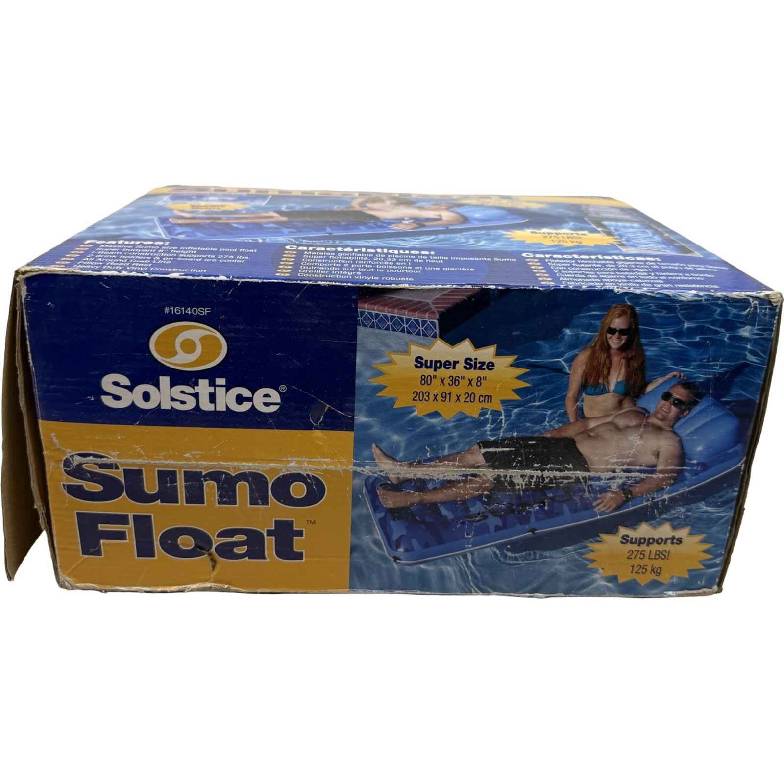 Solstice Massive Sumo Size Inflatable Swimming Pool Float Pillow Head Rest Camo