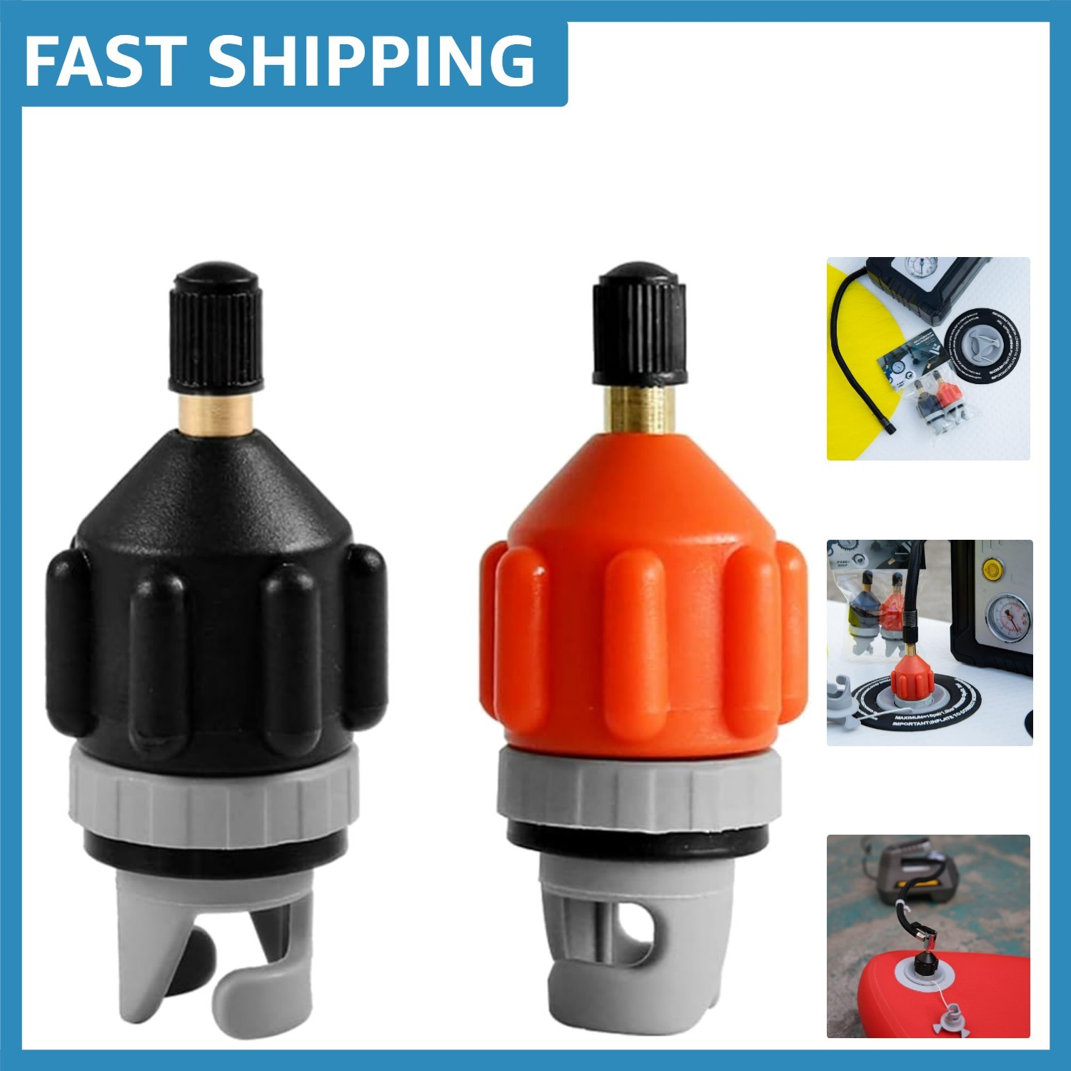 Lightweight Inflatable SUP & Kayak Pump Adapter with High-Pressure Capability