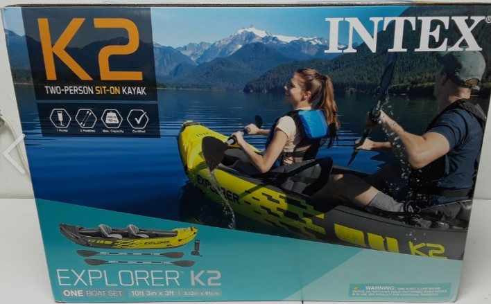 Intex Explorer K2 Inflatable Kayak with Oars and Pump