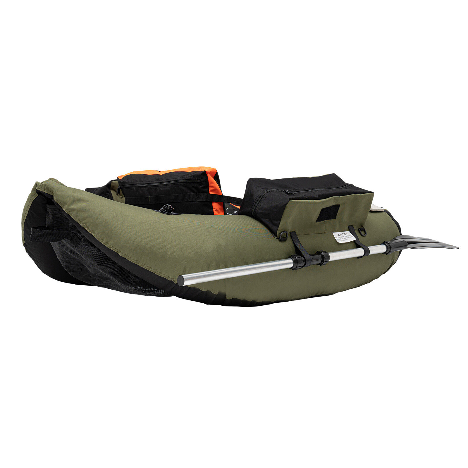Inflatable Boat-Lightweight, Portable 1 Person Fishing Boat with Hand Air Pump