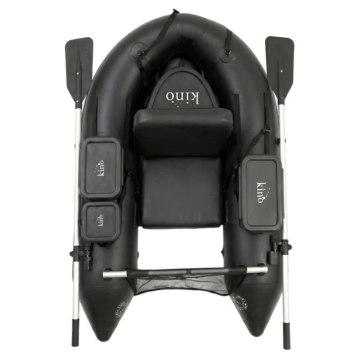 Kino Outdoor Kai Inflatable Belly Boat Bundle – Fishing Float Tube Set w/storage