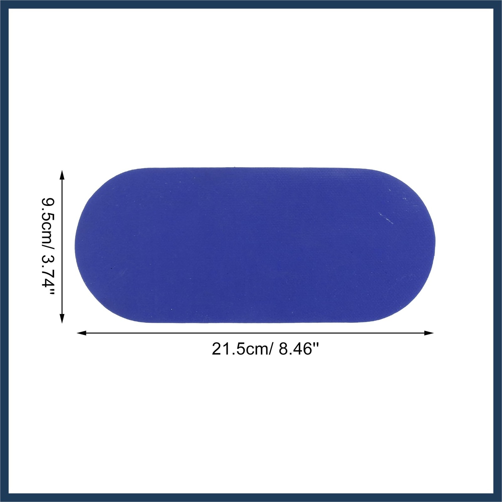 INFINAUTO 3pcs PVC Repair Patches with Glue Professional Inflatable Boat Blue