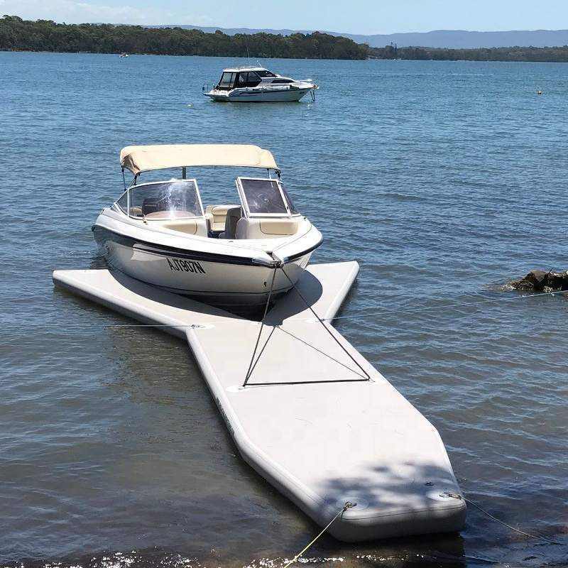 Inflatable Floating Commercial Grade PVC Fishing Platform Jet Ski Boat Dock Pier