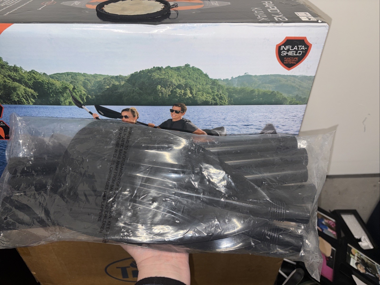 Bestway Hydro-Force Rapid X2 Inflatable 2 Person Kayak Outdoor Lake and River