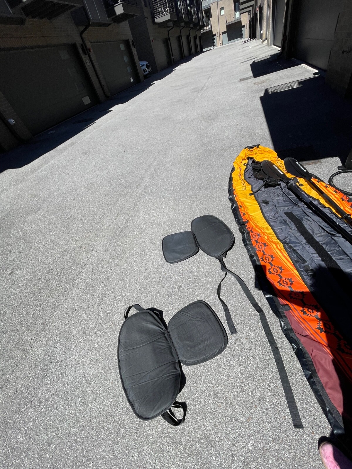 Inflatable Orange Kayak : 2 person
