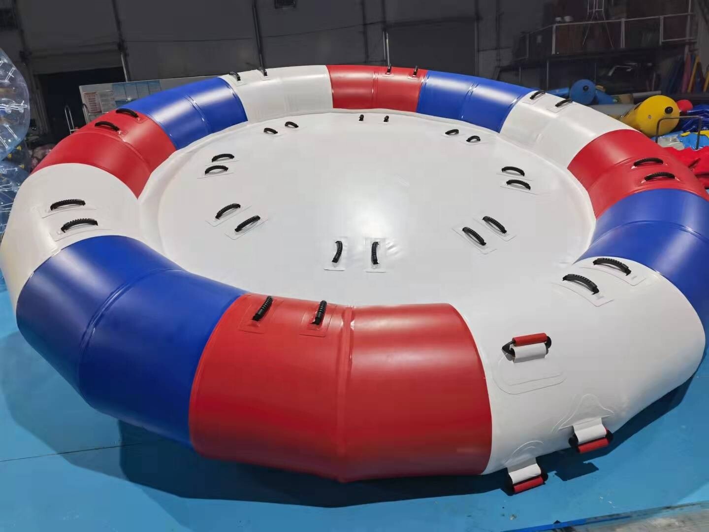 Inflatable 0.9mm 13ft. PVC Towable River Disco Boat Raft With Pump NEW