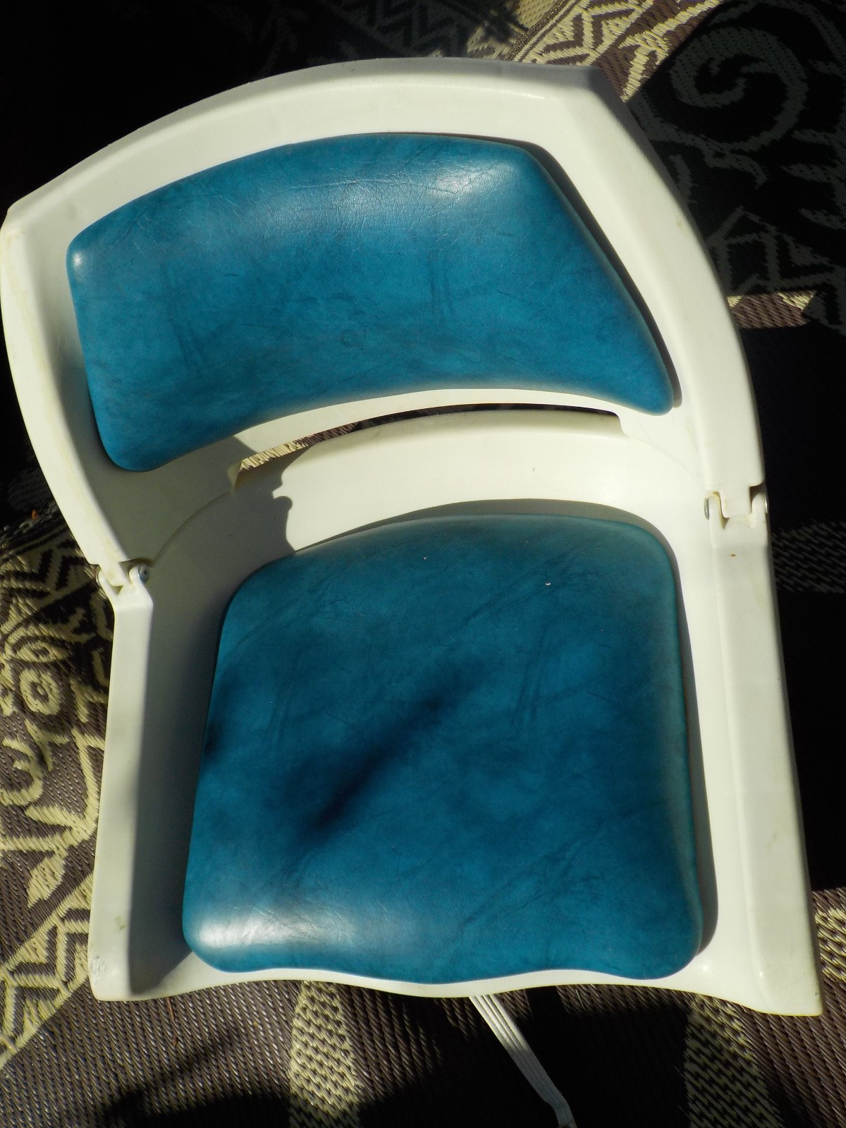 Sea Eagle Blue Swivel Seat Fishing Inflatable Boat Kayak Raft chair