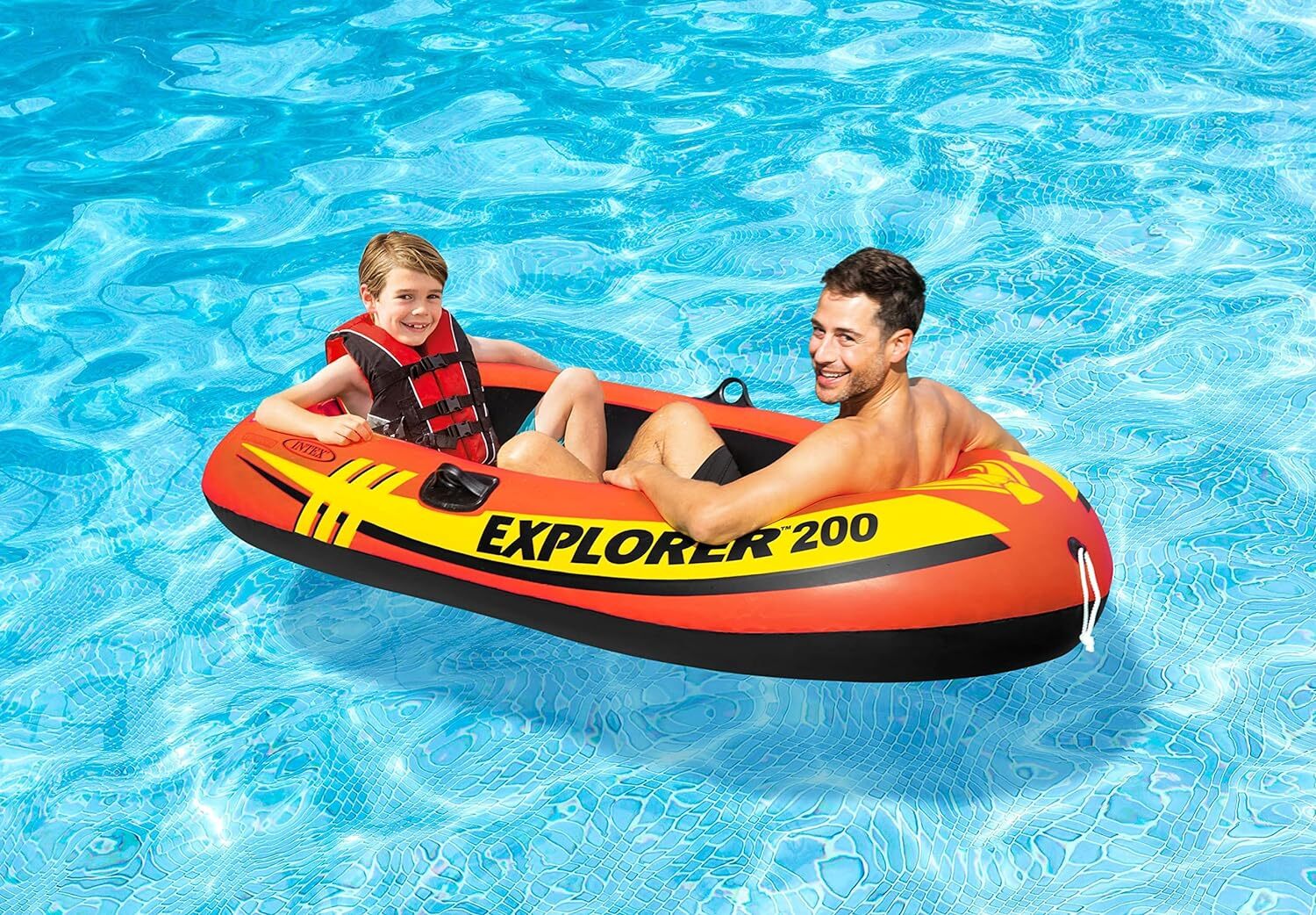 58330Ep Bote Inflable Explorer 200: 2 Personas Camaras De Aire Duales Welde