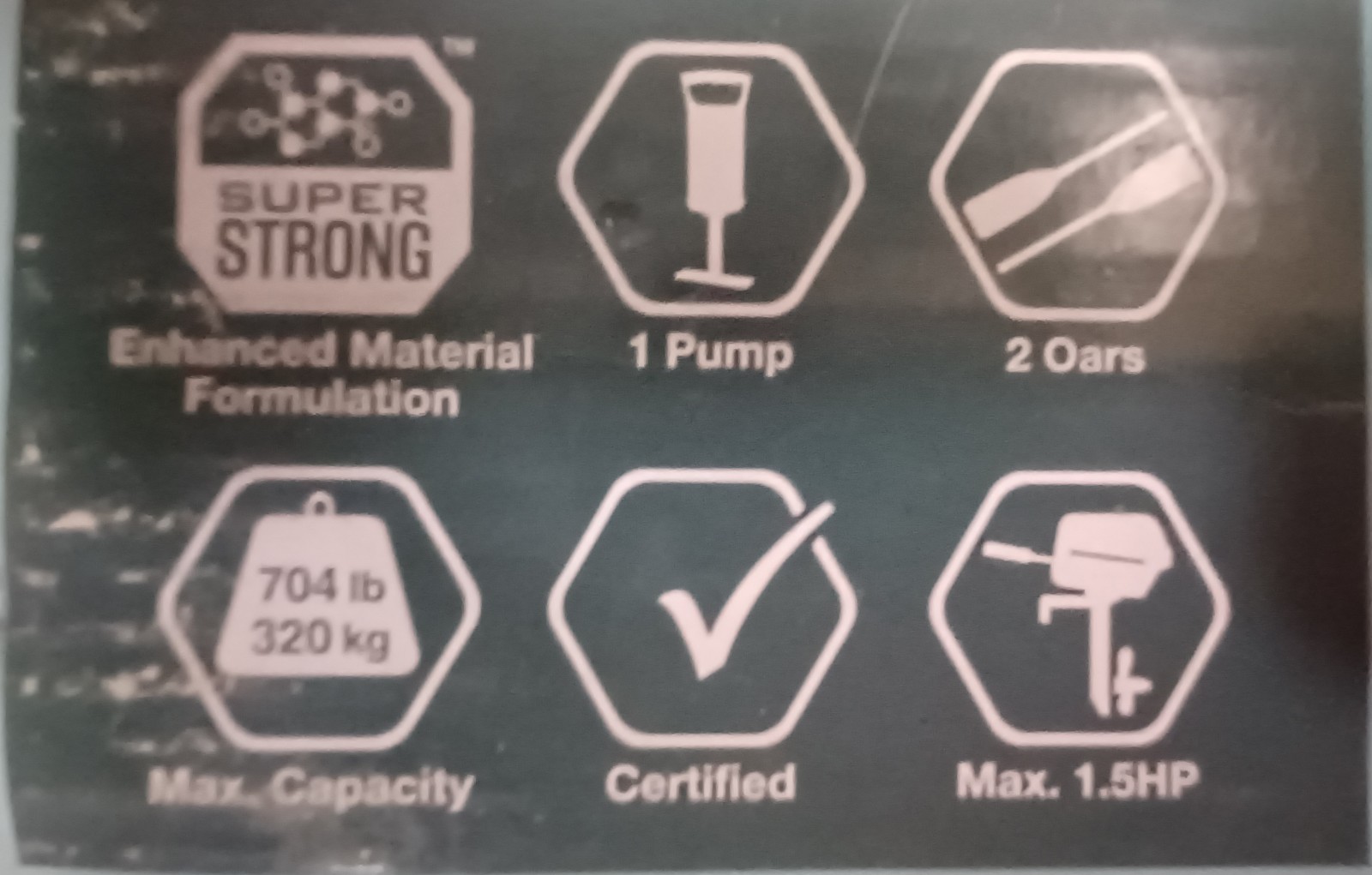 INTEX Challenger 3 Inflatable Boat Set with Pump & Oars | 68370EP (Used)
