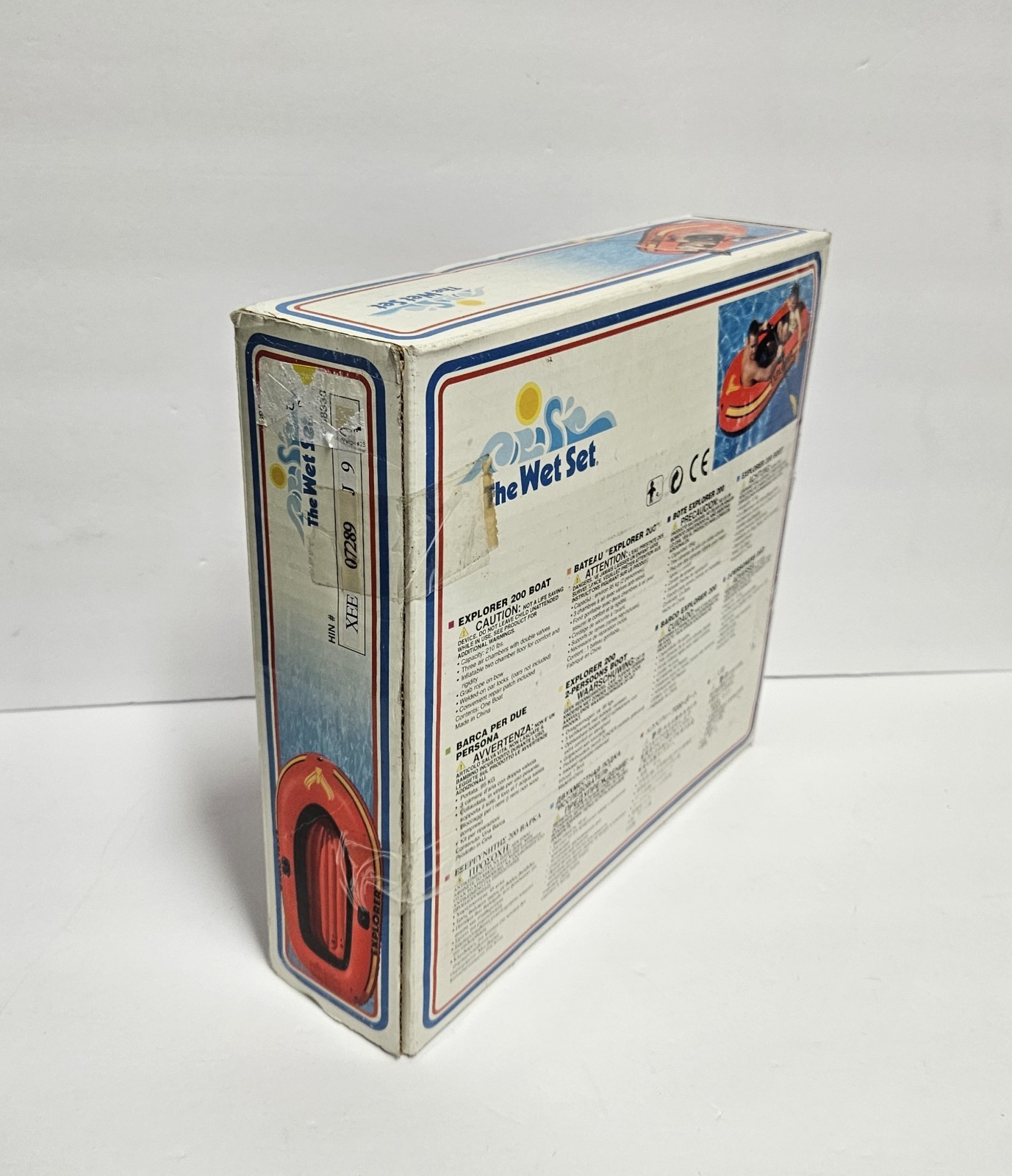 Vintage Intex Explorer 200 Inflatable Boat Raft 78″ x 46″ Pool Float New Boxed