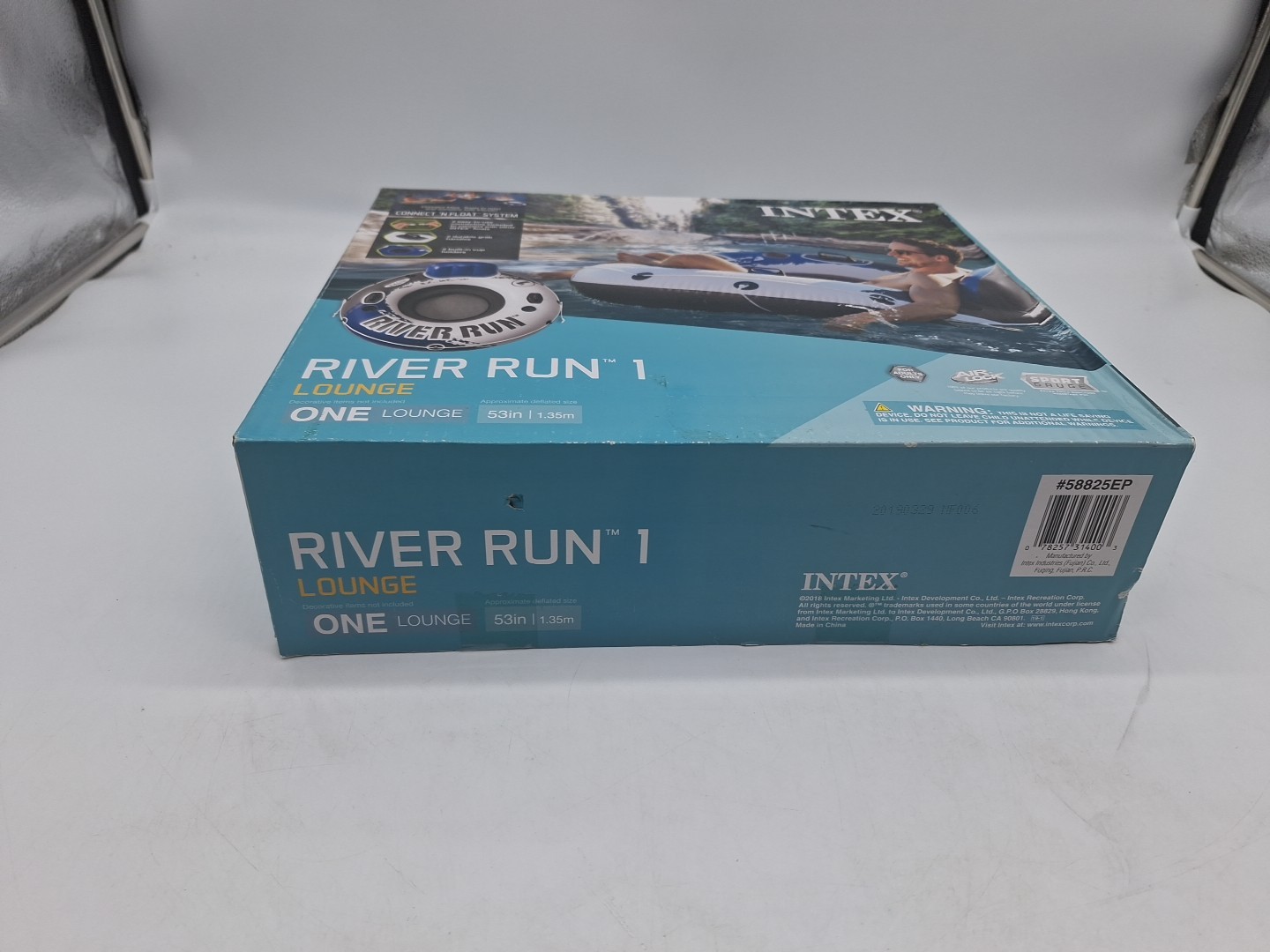 Intex River Run I Sport Lounge Inflatable Water Float 53 Diameter