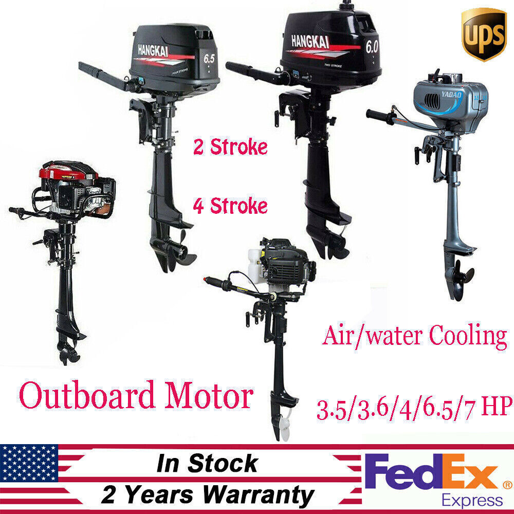 2/4 Stroke 3.5/3.6/4/6.5/7 HP Outboard Motor Boat Engine Air/Water Cooling CDI