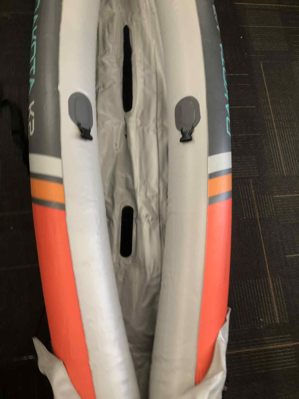 Intex Dakota K2 2 Person Vinyl Inflatable Kayak and Accessory Kit w/ Oars & Pump