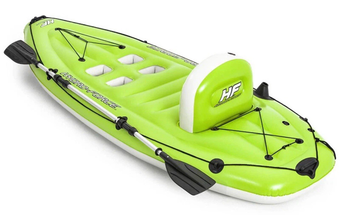 Bestway Hydro-force Inflatable Koracle Fishing kayak Boat Complete Set with Pump