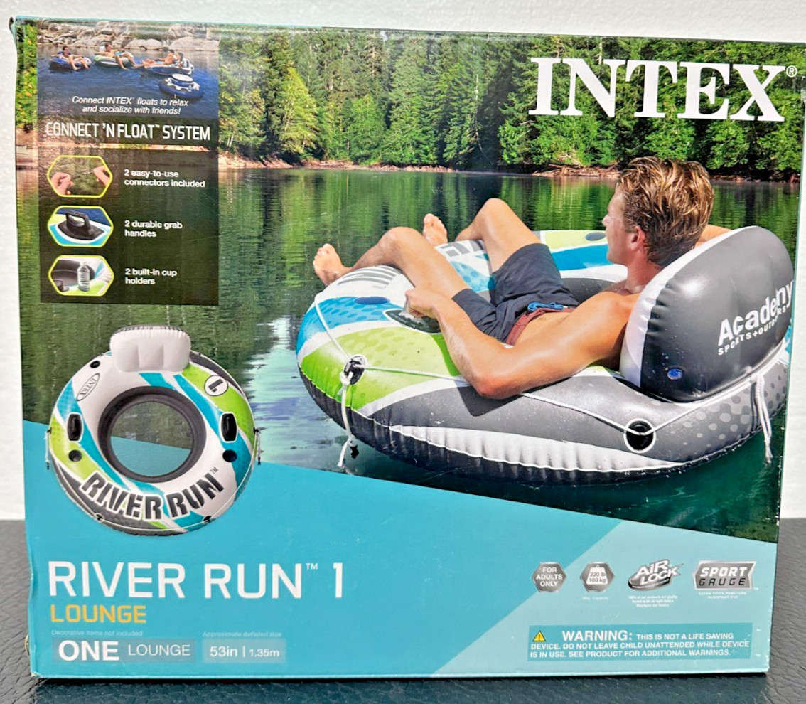 Intex River Run I Sport Lounge 53 inch Inflatable Water Float