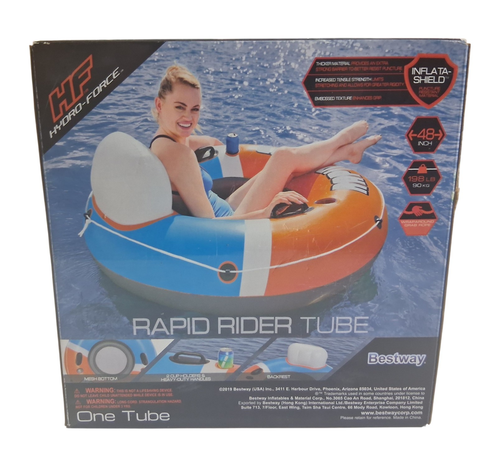 Bestway 48 Inch River Tube Float Inflatable Big Size Rapid Rider Hydro Force New