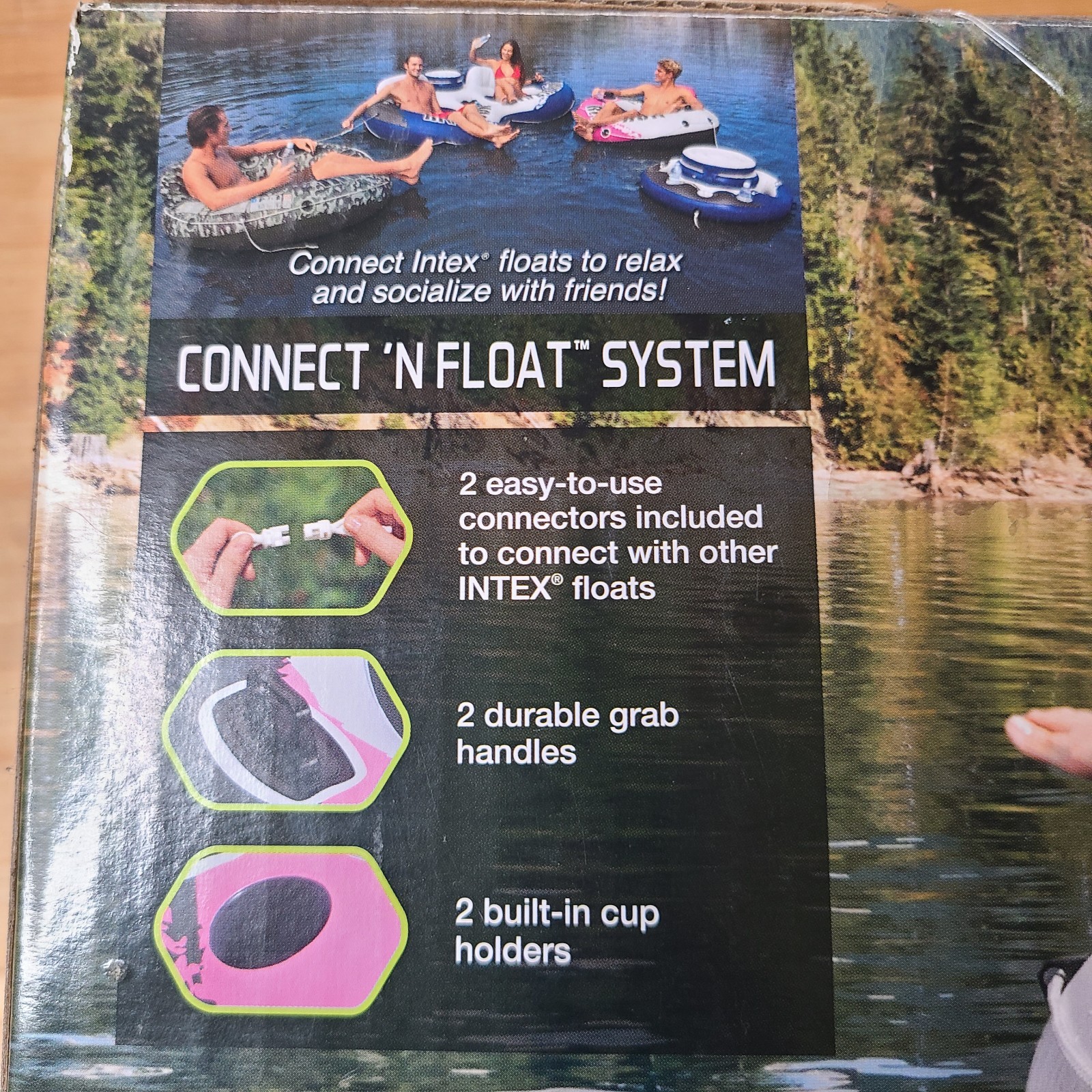 Intex River Run I Lounge 53 inch Inflatable Water Float – Pink
