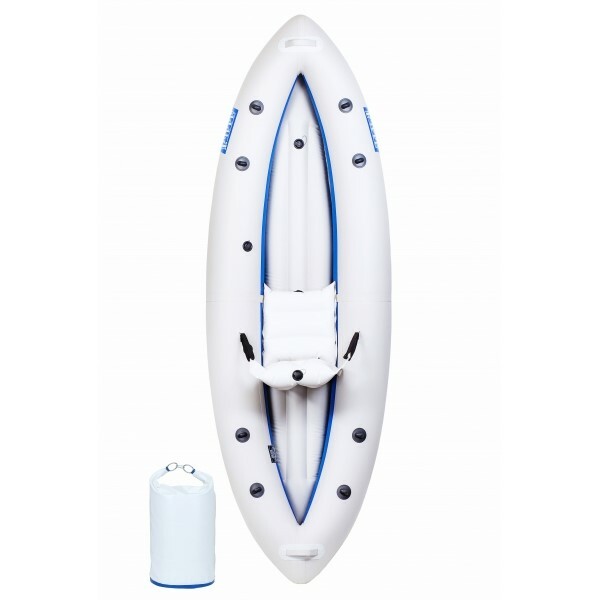 Perun Outdoors Durable PVC Inflatable Kayak Boat with Air Pump & Carry Bag