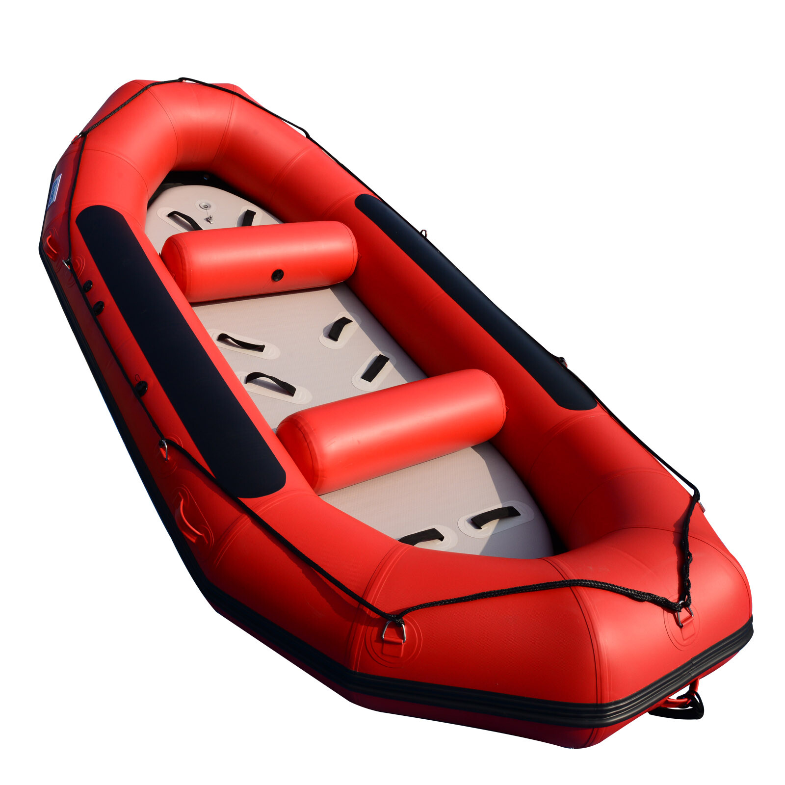 BRIS 13ft Inflatable River Raft 6 Person White Water Rescue Raft FloatingTubes