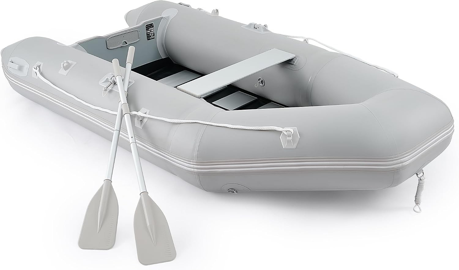 CO-Z 10-ft Inflatable Dinghy NEW IN BOX: alum floor & oars, motor mount