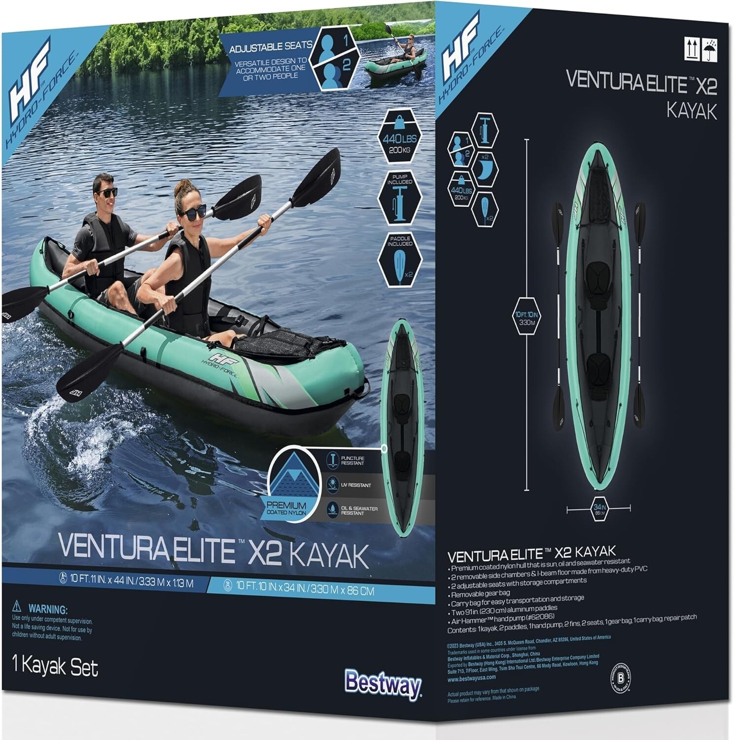 Hydro-Force 10’10» x 34″ Ventura Elite X2 Kayak