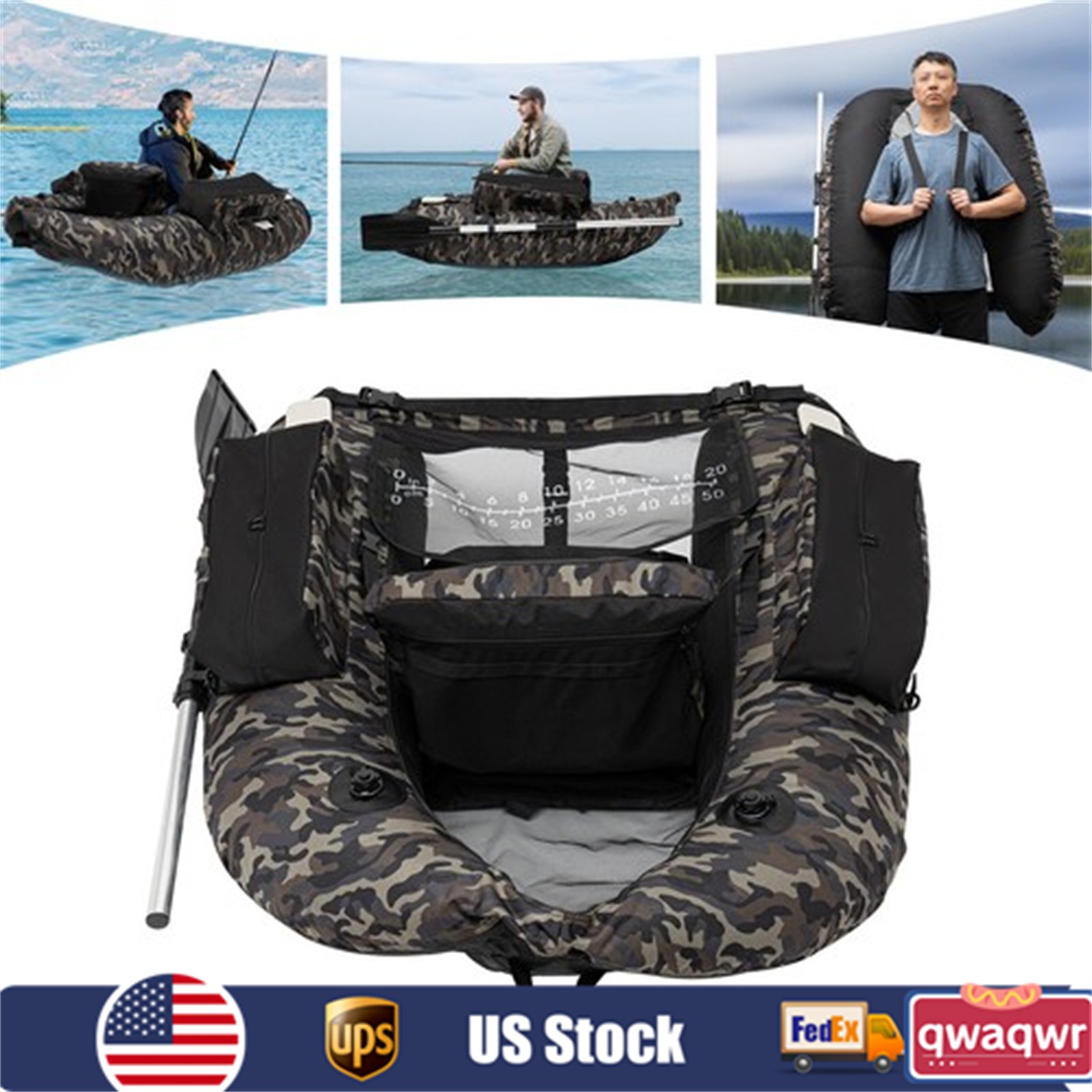 Inflatable Boat Dinghy Pontoon Outdoor Rafting Dive Fishing Boat Hand Air Pump