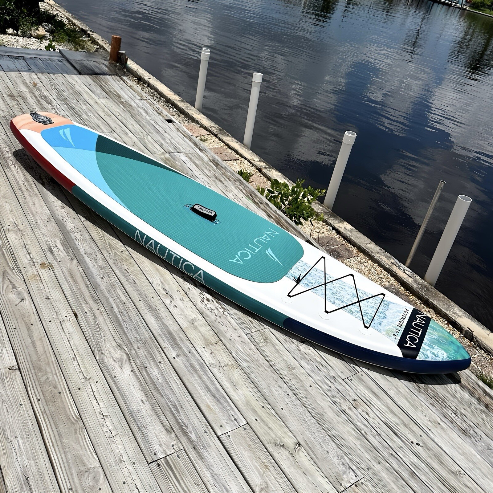 Nautica Adventure 10’6” Inflatable SUP Paddle Board | 33” Wide 325lb w/ Pump