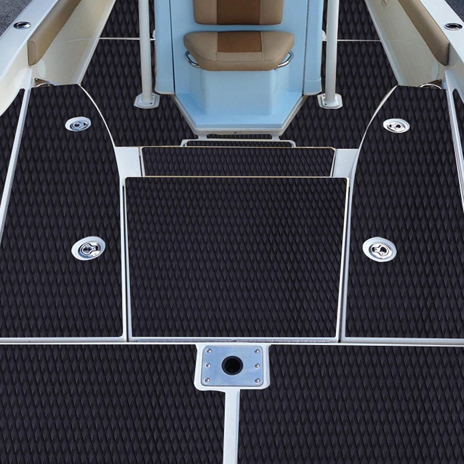 EVA Foam Boat Decking Sheet 47.2×11.8 in Black for DIY Marine Surfboard