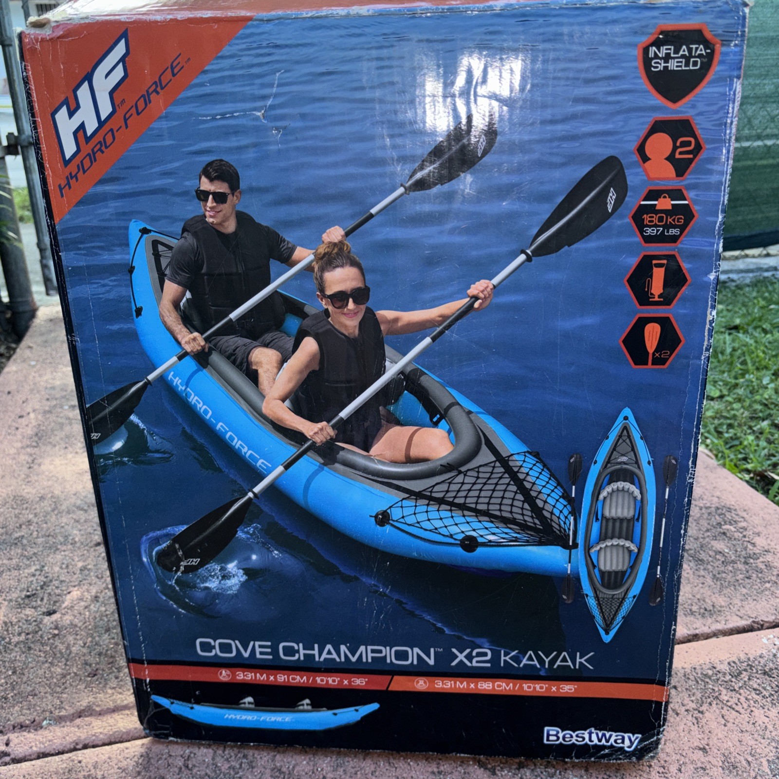 Bestway Hydro-Force Cove Champion X2 Inflatable 2-Person Kayak Set