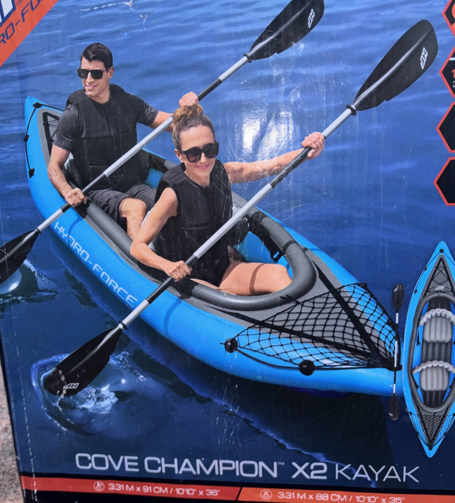 Bestway Hydro-Force Cove Champion X2 Inflatable 2-Person Kayak Set