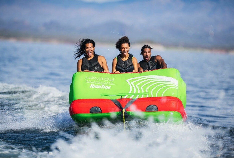 Towable Tube for Boat 1-3 Person Inflatable Raft w/ Rope Pump 510 lb Cap