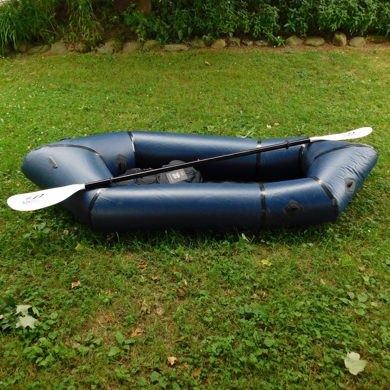 Kokopelli Hornet-Lite Packraft Inflatable Kayak w/ 4 pc Alpine Lake Fiber Paddle