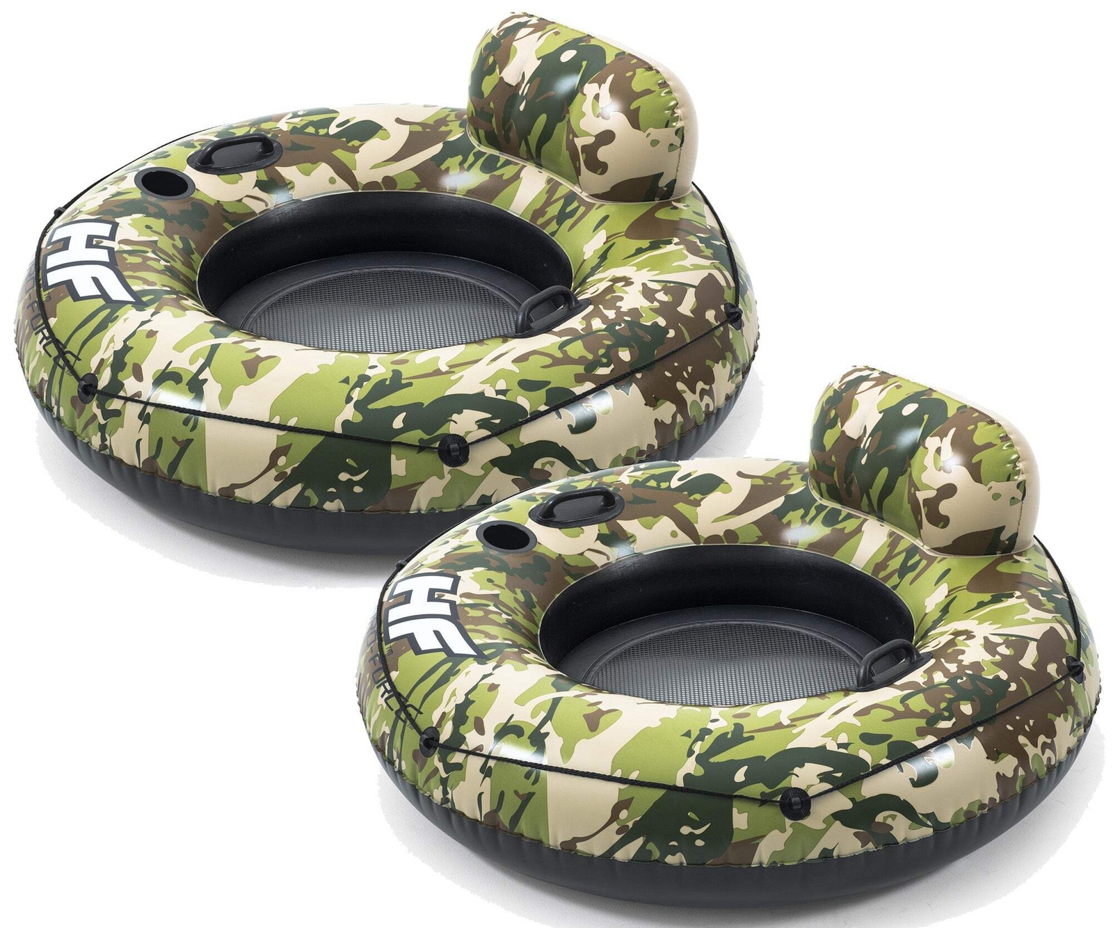 2 Pack Hydro Force Camo Cruiser 53″ Inflatable River Lake Pool Tube Float