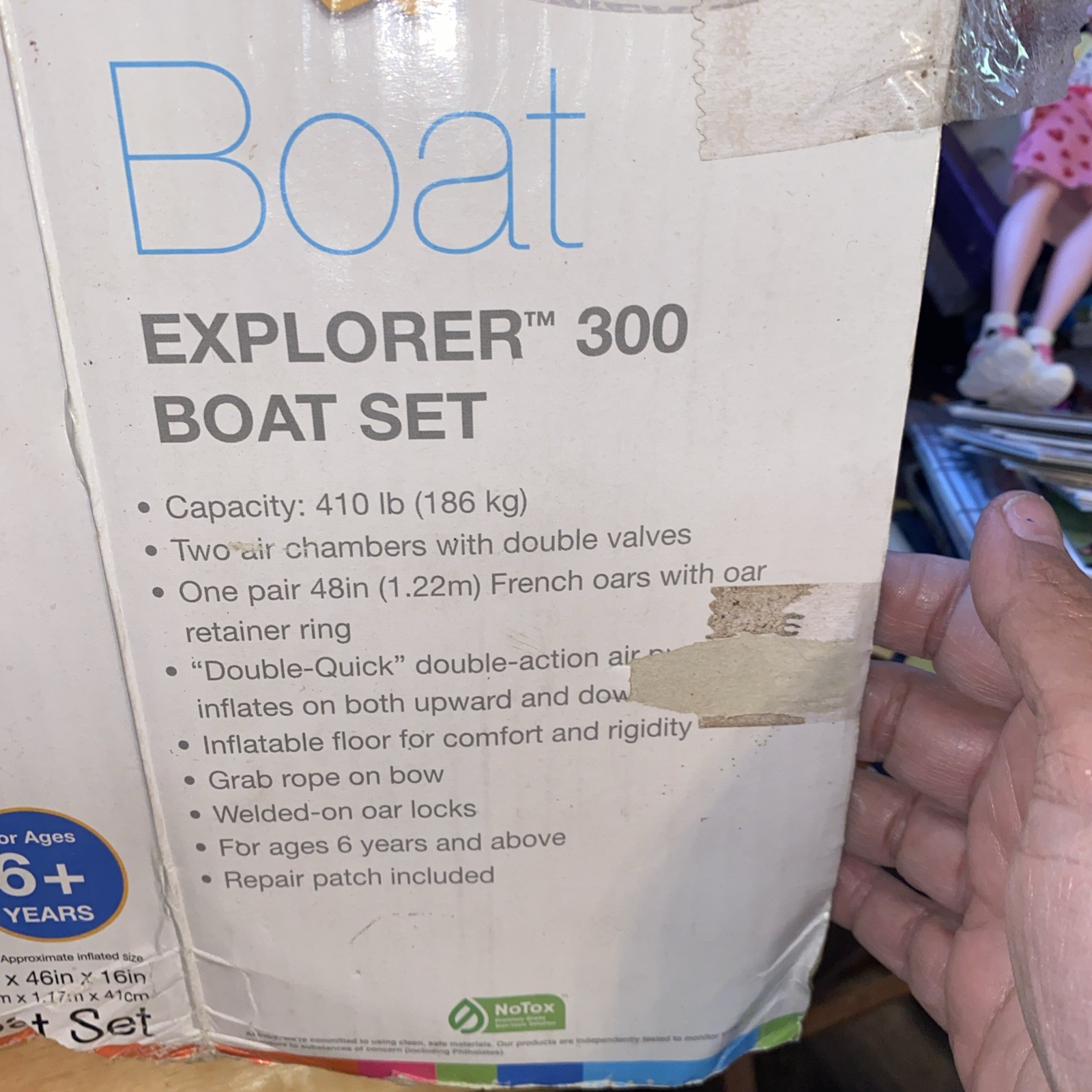 Intex Explorer 300 Boat Set!!! Fun!!! Beach Stuff!!! New In Open Box