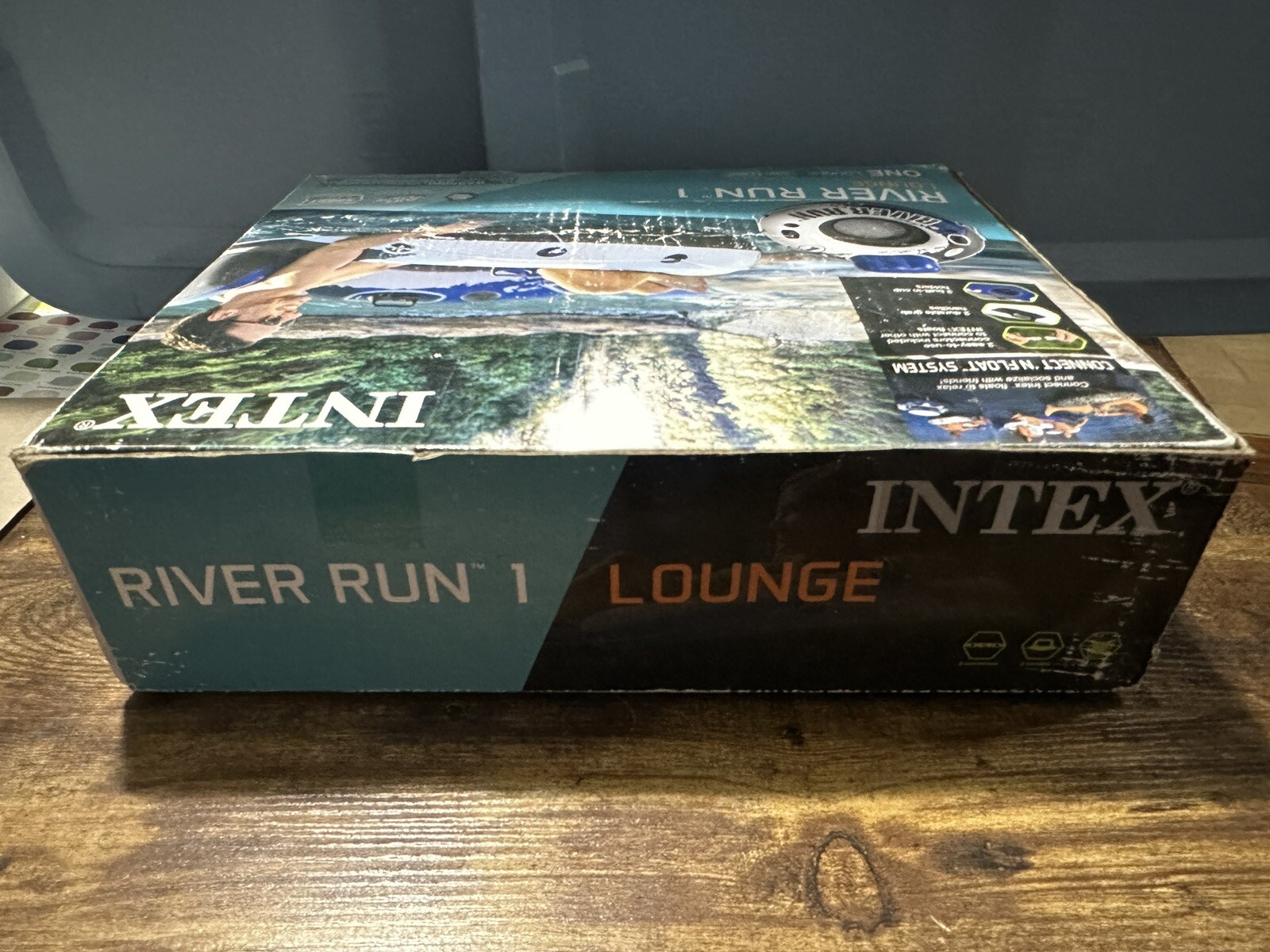 Intex River Run I Sport Lounge 53 inch Inflatable Water Float Summer Pool River