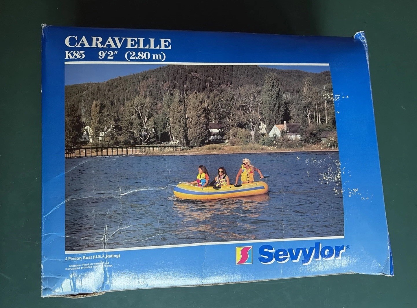 9’ 2” Sevylor CARAVELLE K85 3- or 4-Person (Up To 700 Lbs) Boat Inflatable Raft