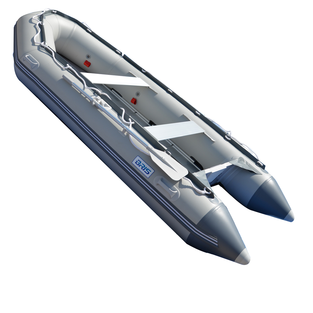 BRIS 12.5ft Inflatable Boat Inflatable Dinghy Rescue & Dive Raft Fishing Boat