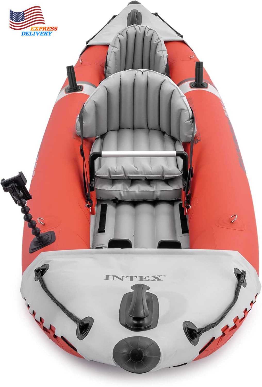 68309EP Excursion Pro K2 Inflatable Kayak Set Includes Paddles High-Output Pump