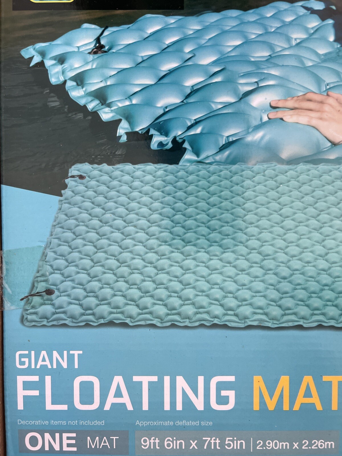 Intex Giant 9.5′ Inflatable Floating Mat Water Pool Lake Platform Pad Connect