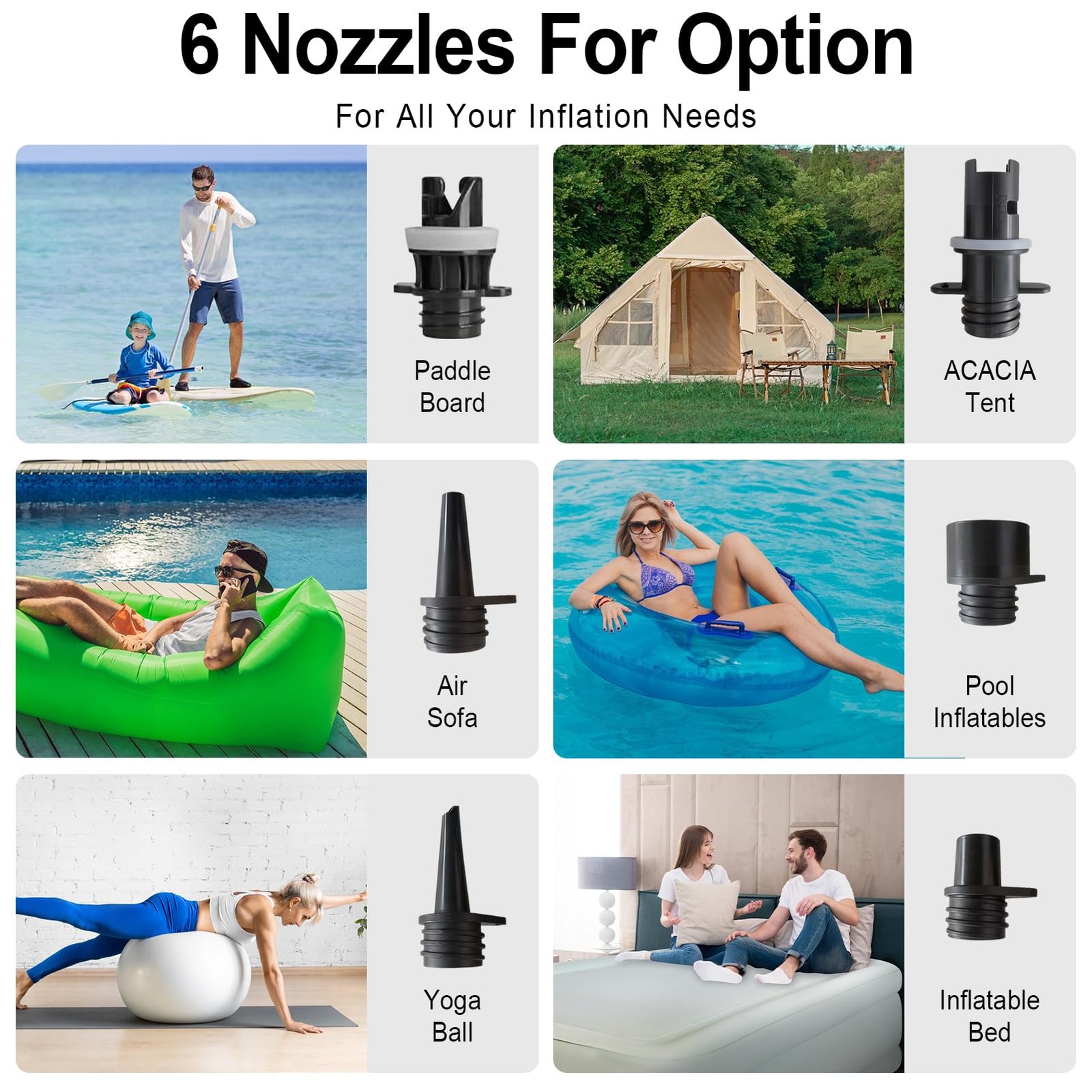 HikerSKY Rechargeable Paddle Board Pump – 16PSI Electric Portable SUP Pump…