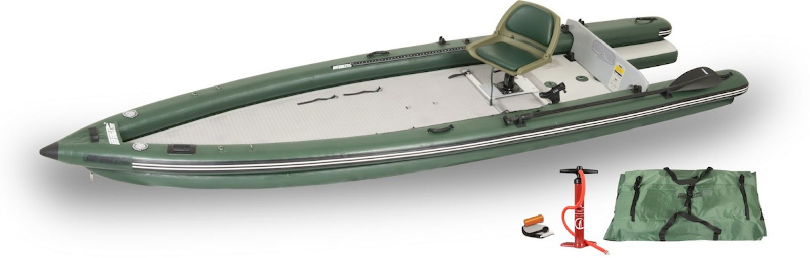 Sea Eagle FSK16 Solo Start-Up Pkg Inflatable Fish Skiff Inflatable Portable Boat