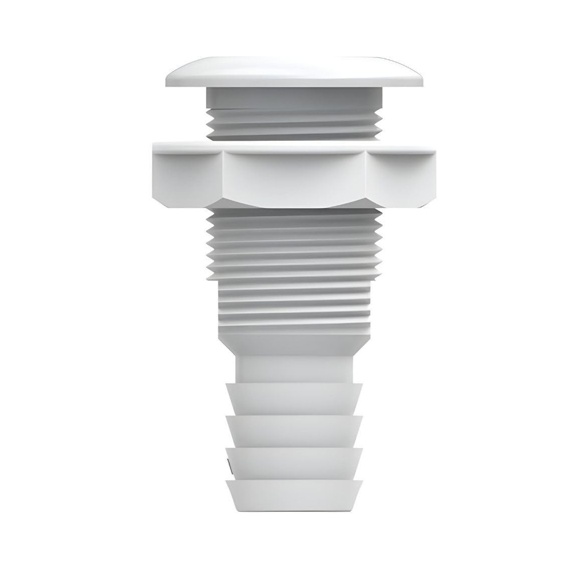 SEAFLO 1-1/8″ White (10-Pack) Thru Hull Check Valve Polypropylene Glass-Filled
