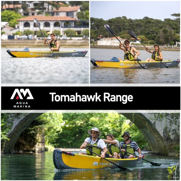 AQUA MARINA TOMAHAWK AIR-K 440 HIGH PRESSURE SPEED KAYAK CANOE 2 PERSON 14’5″