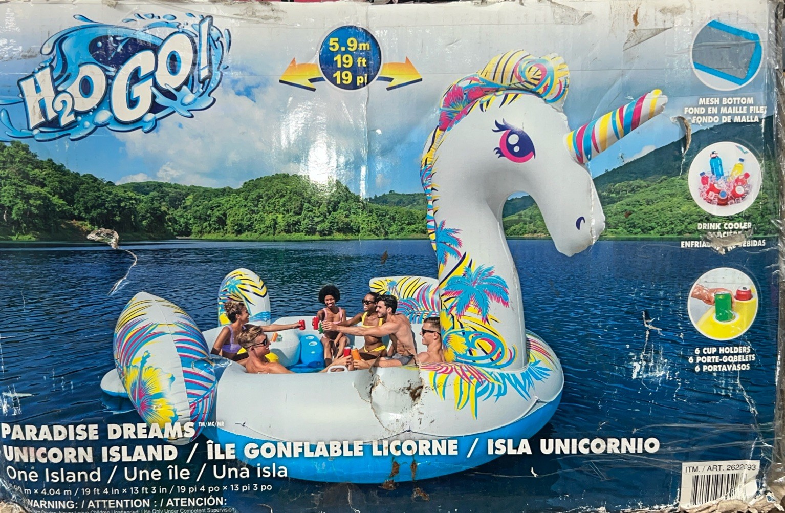H2O Go Giant Party Island Unicorn –