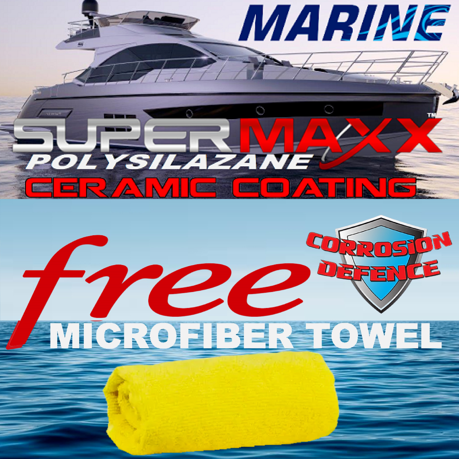 PONTOON BOAT MARINE GRADE CERAMIC COATING PROTECTION ADVANCED TRICURE TECHNOLOGY