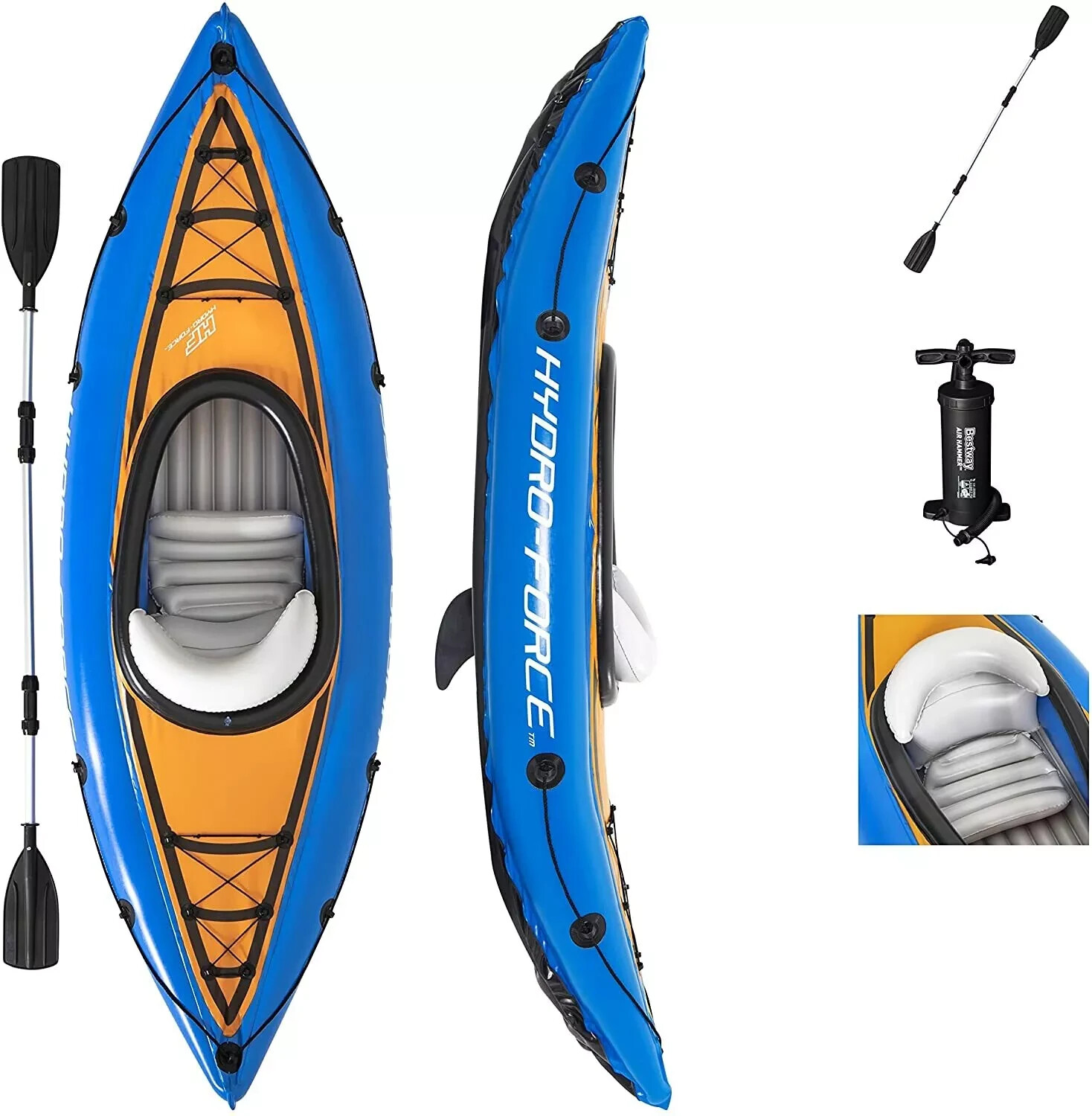 Bestway Hydro-Force Cove Champion Inflatable Kayak Set 65115E BRAND NEW