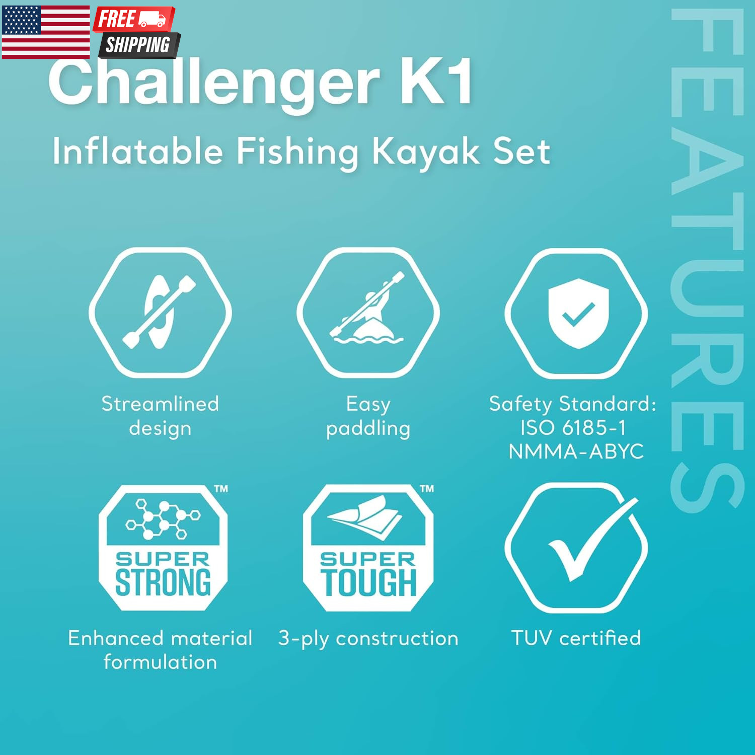 INTEX Challenger Inflatable Kayak Series: Includes Deluxe 86In Kayak Paddles and