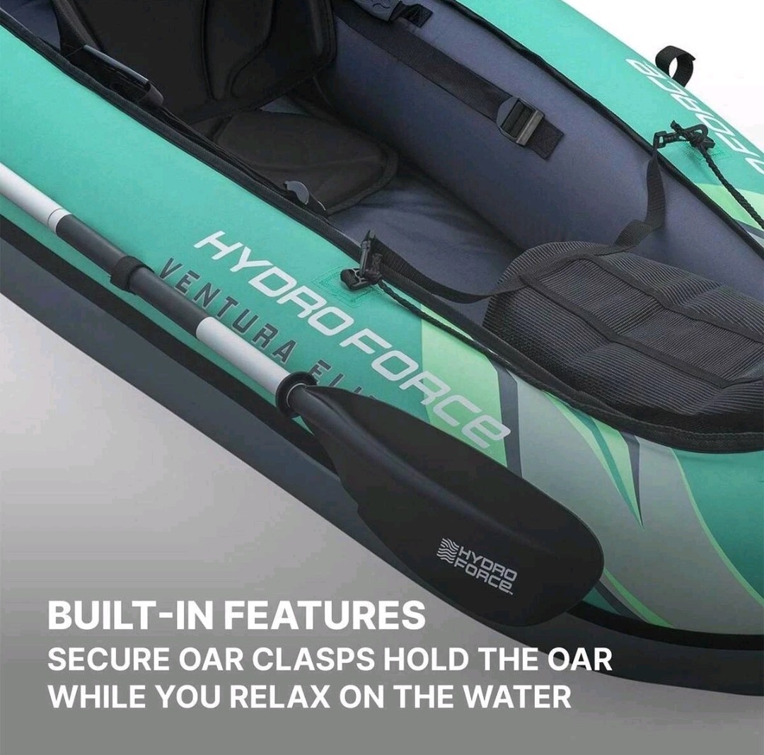 Bestway Hydro Force Ventura Elite X1 1-Person Inflatable Kayak Set 9ft 2in NEW