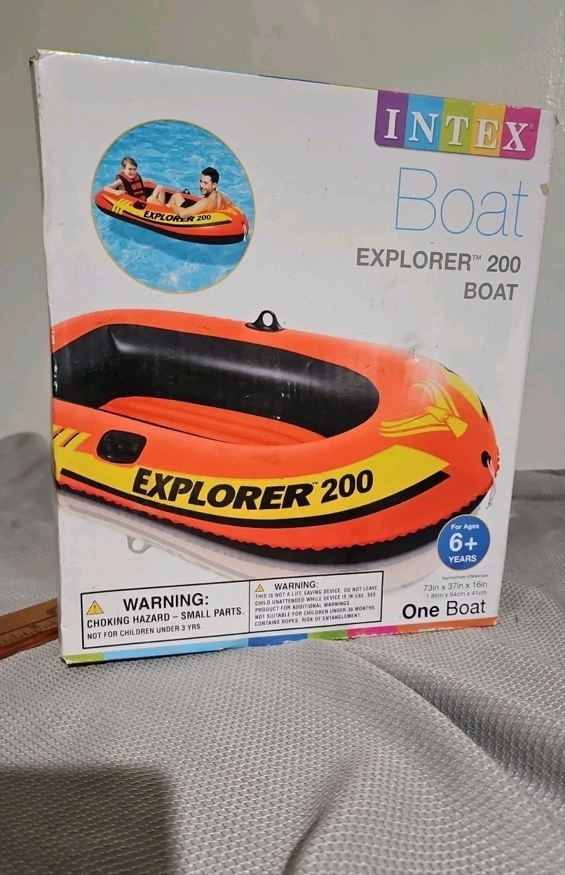 Intex Explorer 300 Compact Inflatable Three Person Raft Boat